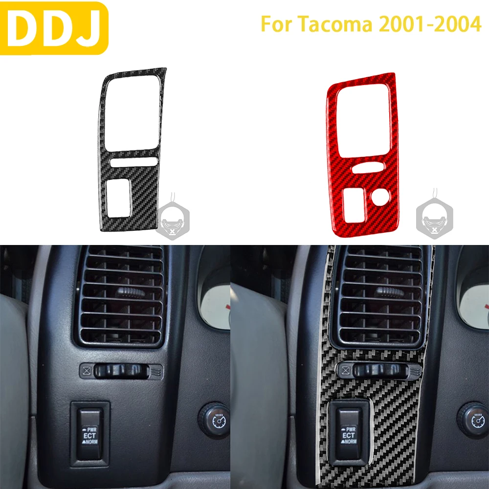 

For Toyota Tacoma 2001 2002 2003 2004 Accessories Carbon Fiber Car Interior Driver Instrument Air Outlet Panel Trim Sticker