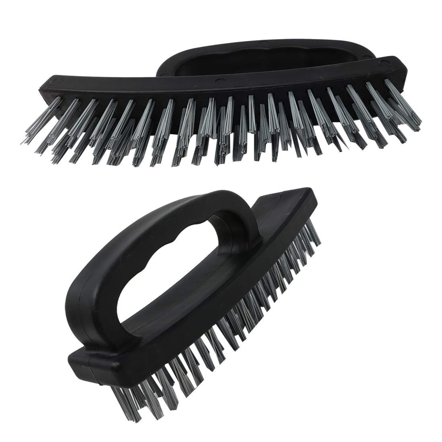 Wire Scratch Brush (2 Pack) 6.5 \u201C  Stainless Steel Comfortable Handle