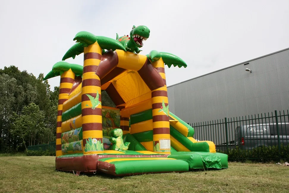 Customize 4.5mx4mx 3.5m Outdoor Children Giant Inflatable Dinosaur Jumping Castle