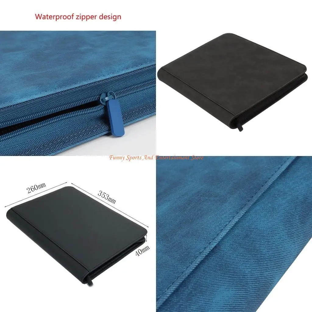 

C4DE Trading Card Album Side Loading Pocket Binder Holds 360 Cards