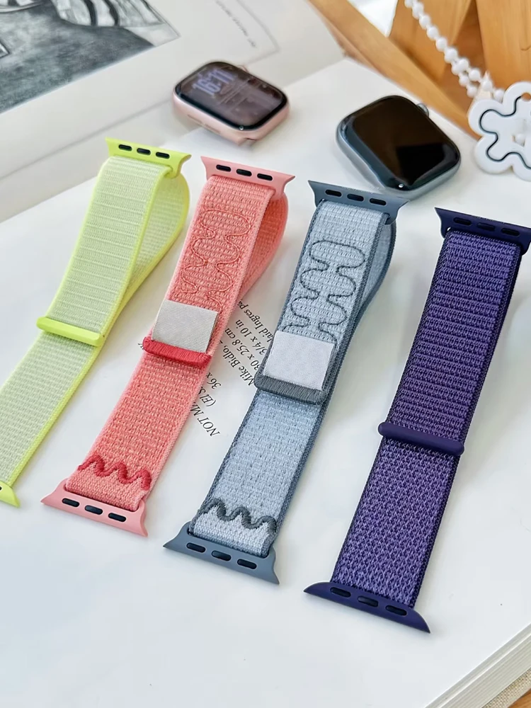 Bracelet à boucle de Sport pour Bracelet de montre Apple 11 10 8 9 7 SE Ultra 3 49mm 46mm 44mm 42mm 45mm 41 40mm, accessoires Correa iwatch