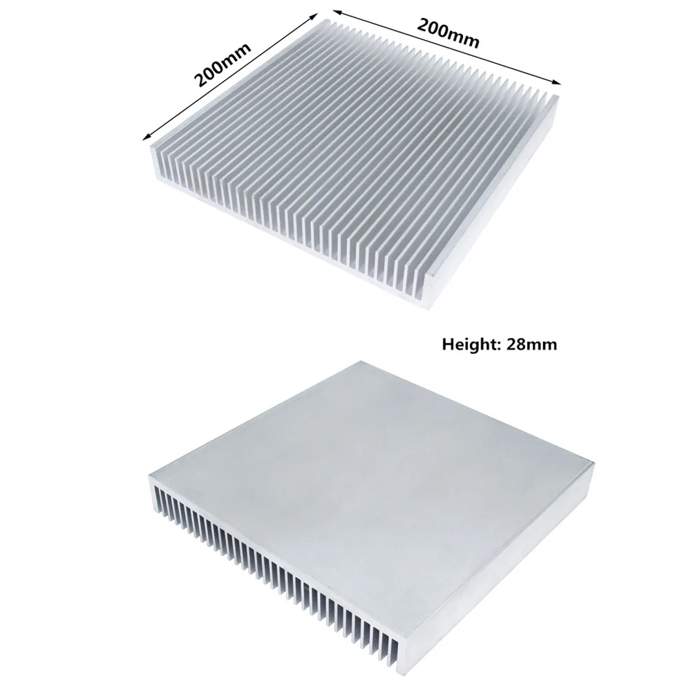 Disipador de calor de aluminio grande, disipador de calor, refrigerador del radiador para Chip electrónico LED, disipación de calor de refrigeración LCD