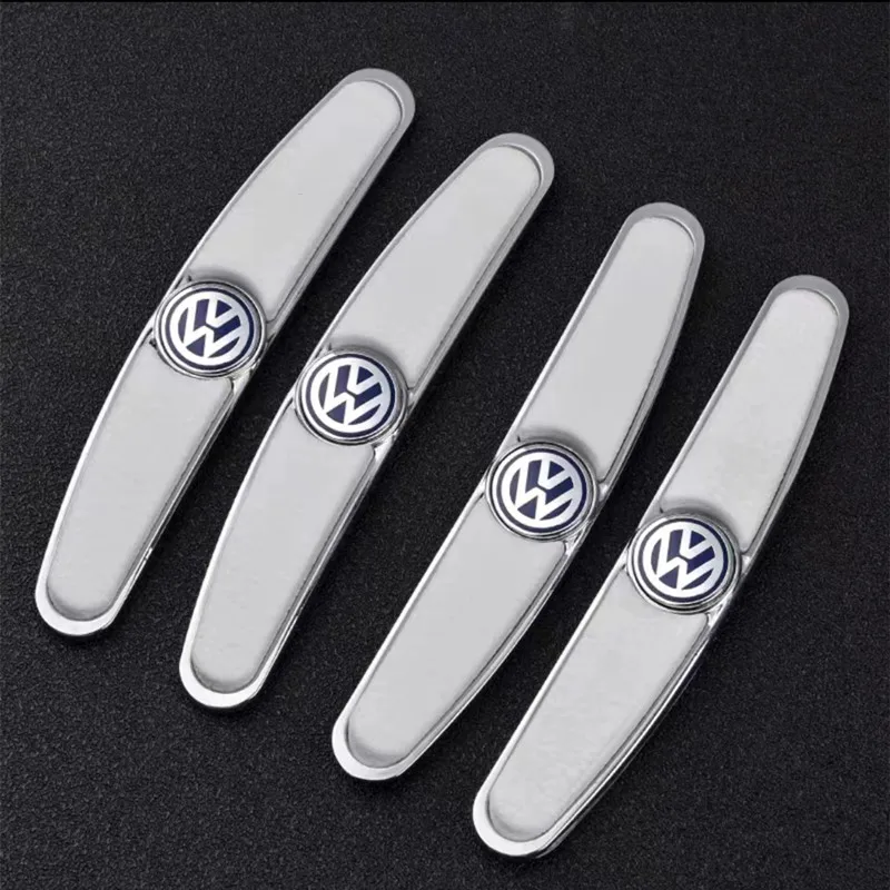 4pcs Rubber Bumper Strip Car Door Anti-Collision Emblem Sticker for VW Volkswagen Golf Polo Passat Touran Accessories