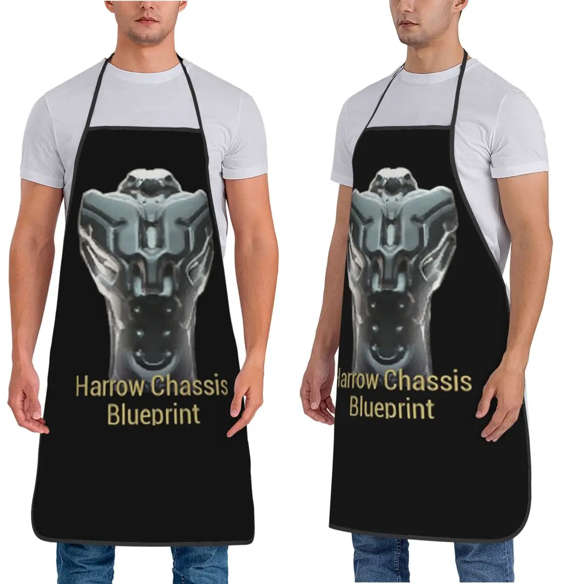 هارو الهيكل مخطط Warframe Tennoc المئزر الشيف الطبخ الخبز Tablier مريلة مقاومة للماء تنظيف المطبخ بينافور