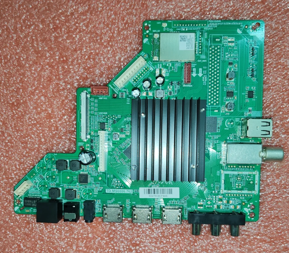 

TD.MS6886.762 4K WiFi TV motherboard, physical photo, tested for CV500U2-T01 V04