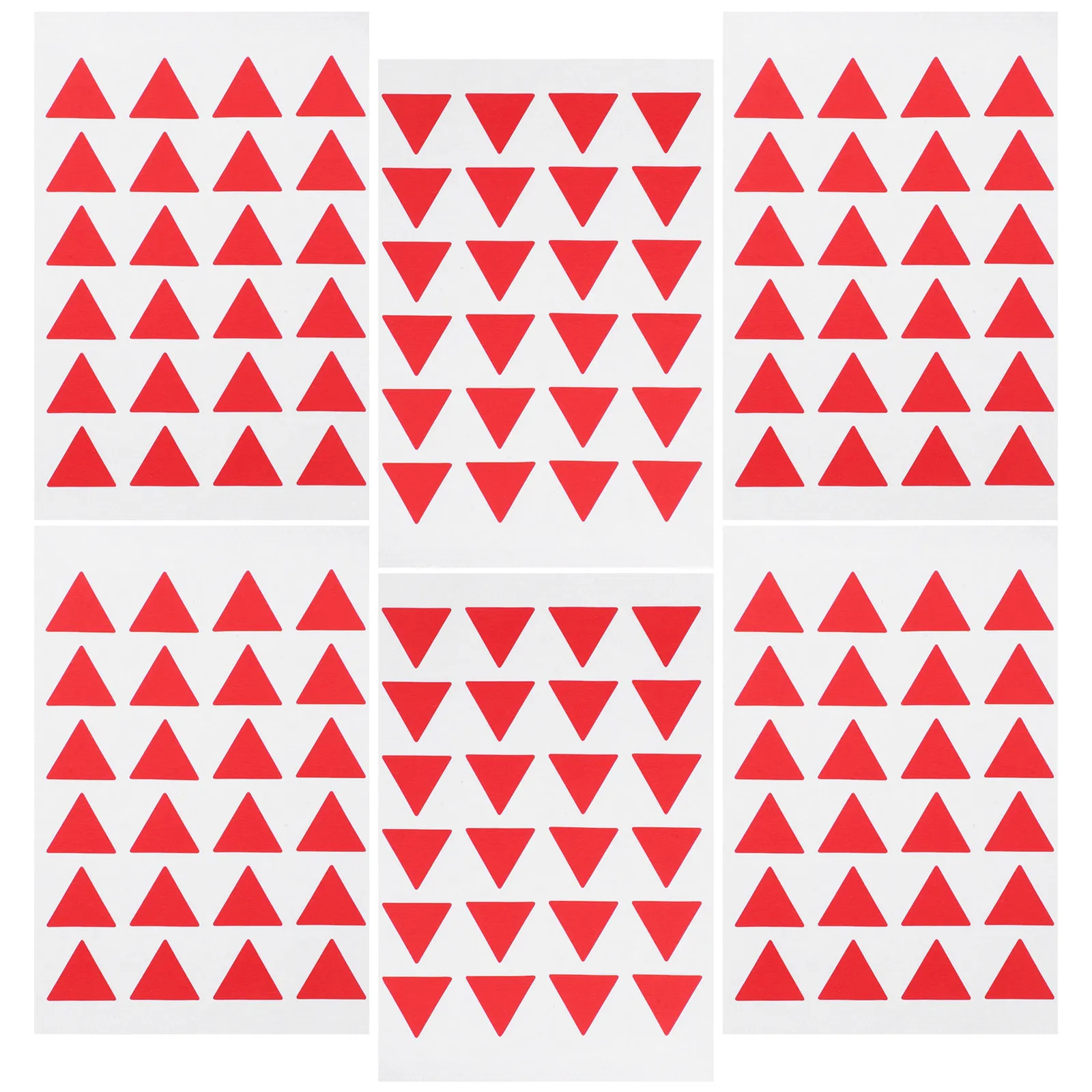 

288Pcs Red Flag Triangle Marking Label Stickers Paper Classification DIY for Office School Home Triangle Stickers
