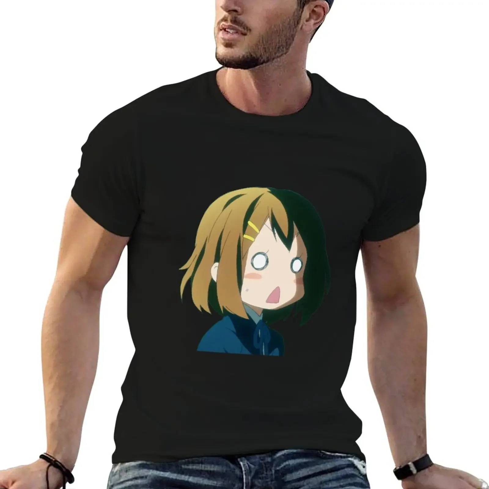 Yui Hirasawa - K-ON! T-Shirt anime shirt graphic t shirt vintage blue archive sweat t shirts for men cotton