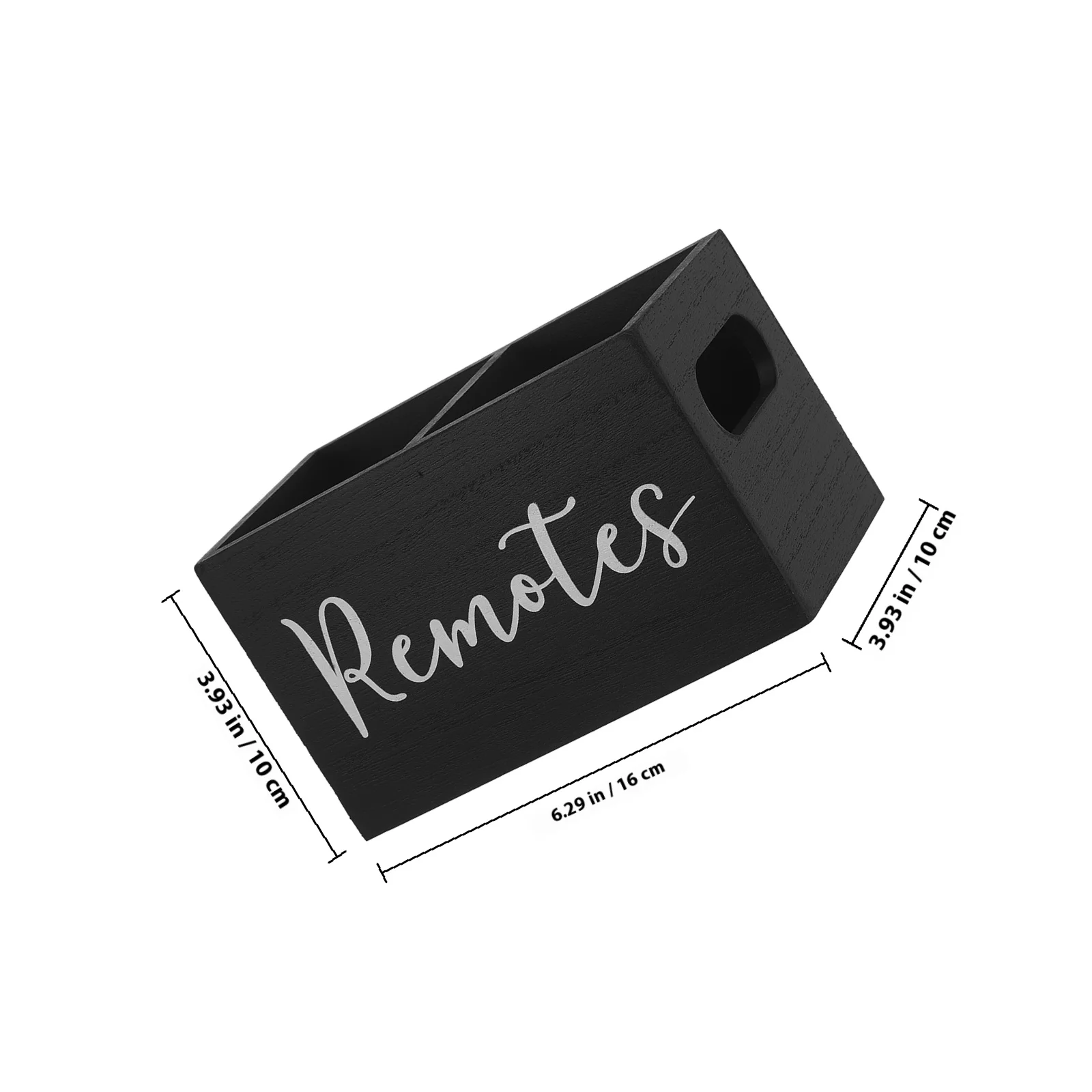 حامل خشبي للتحكم عن بعد متعدد المقصورات منظم مكتب ريفي منضدية صندوق تخزين منظم غرفة المعيشة #2