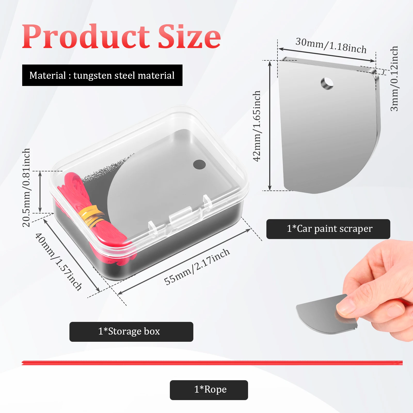 Car Polishing Point Repair Scraper Auto Scratch Repair Tool Tungsten Steel Car Scratch Repair Scraper Paint Spot Denibbing Tool