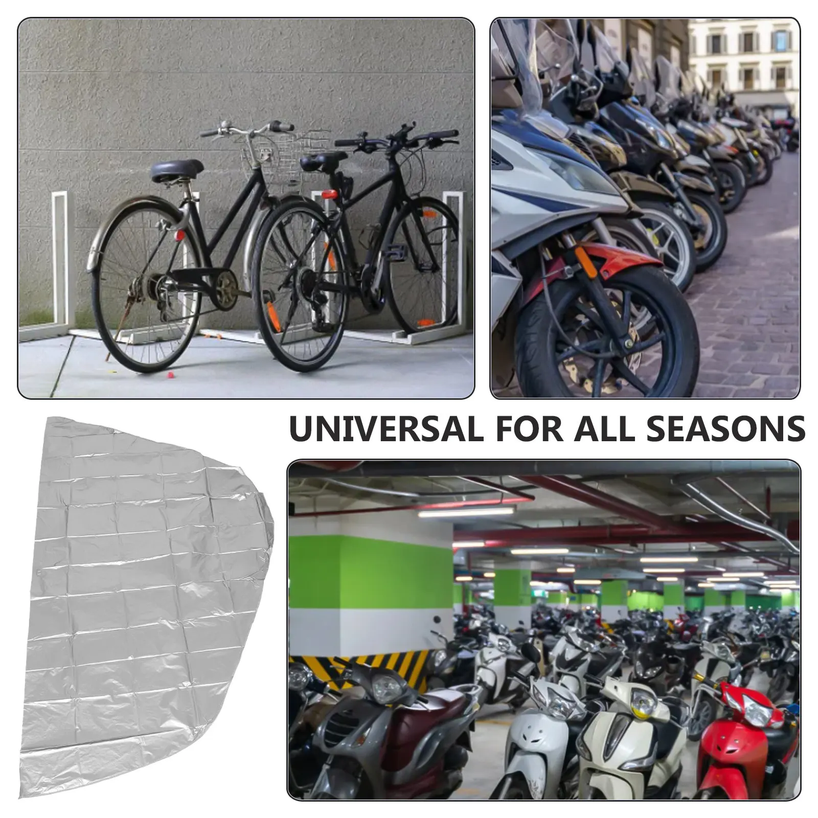 Waterproof Sunproof Heavy Duty Motorcycle Cover Oxford Fabric All Weather Outdoor Bike Protector Fits Motorcycles Bicycles