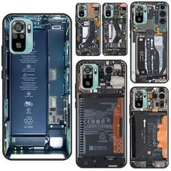 Motherboard Circuit Board Case For Xiaomi Redmi Note 12 Pro 8 9 10 11 Pro 9S 10S 11S 12S Redmi 12C 10C 9C 10A Cover