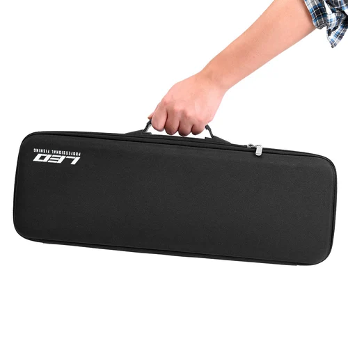 Estuche portátil a prueba de golpes para caña de pescar, bolsa de transporte para carrete, herramientas de aparejos de pesca, bolsa organizadora de almacenamiento