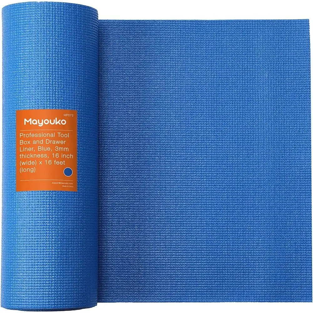 

Вкладыши для ящиков для инструментов, 16 дюймов (Ш) x 16 футов (Д) x средней толщины, профессиональные вкладыши для полок шкафов, легко режущийся матовый вкладыш, идеально подходит для защиты