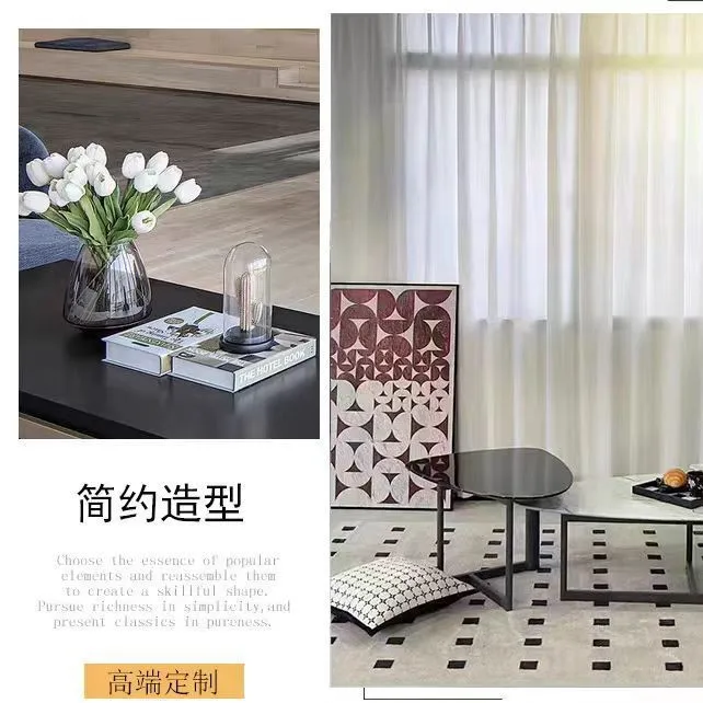 طاولة قهوة رخامية لغرفة المعيشة، شقة صغيرة، مجموعة طاولة قهوة بحجم منزلي