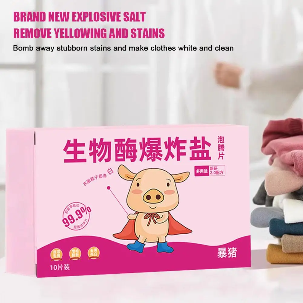 Multi-functional Bio Enzyme Cleaning Tablets Powerful Cleaning Decontamination Tablet Laundry F9m1