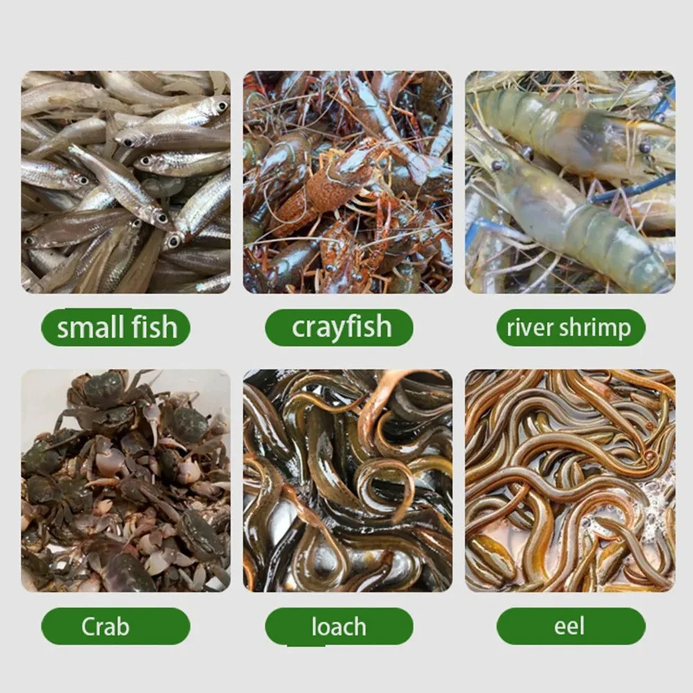 ABYB Folding Crayfish Catcher Casting Fish Network Crab Crayfish Shrimp Smelt Eels Traps Mesh for Fishing Net Tackle Cage-B