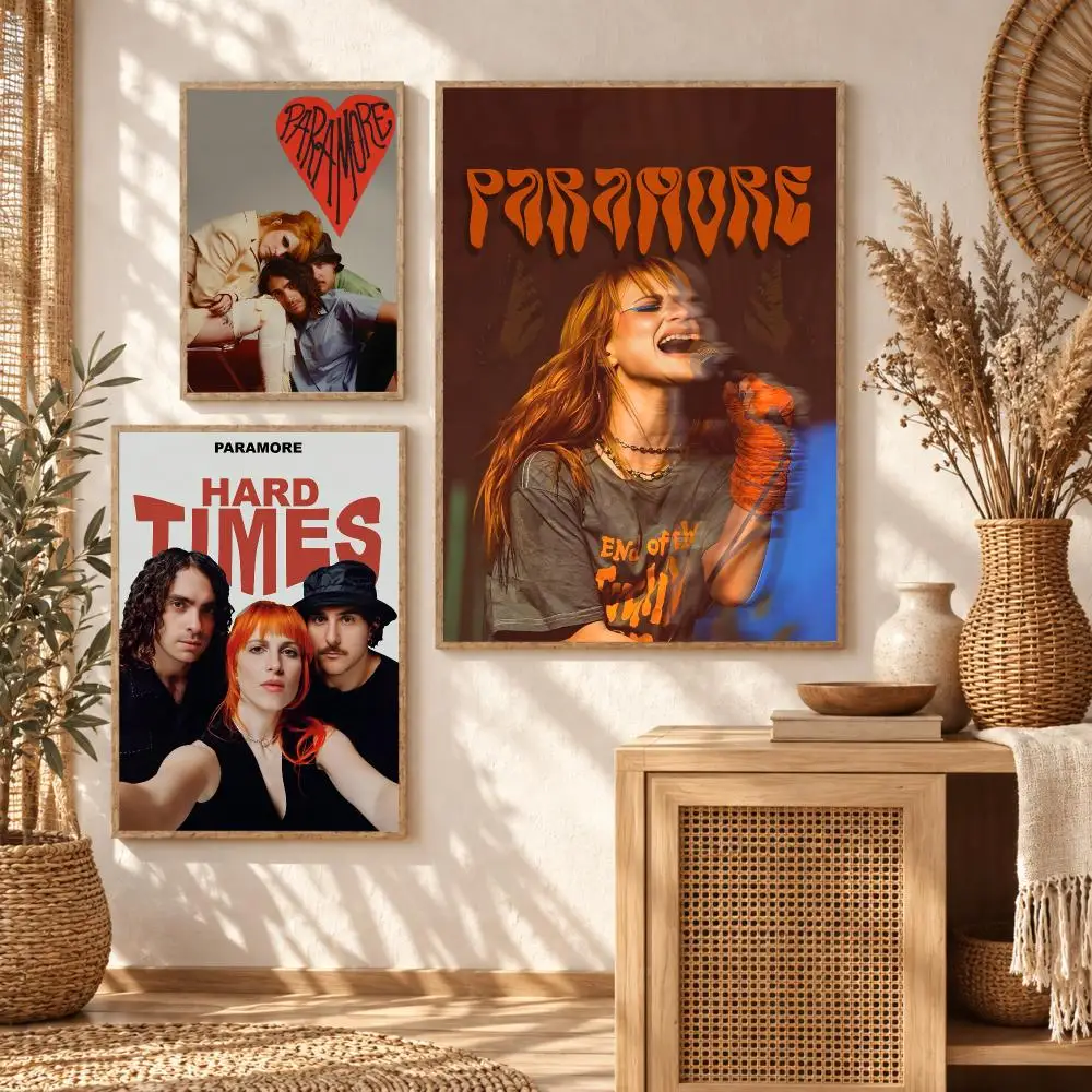 Pop Punk Band P-Paramore Painting Calligraphy Modern Canvas Wall Art Prints for Living Room Decor | Wall Decals