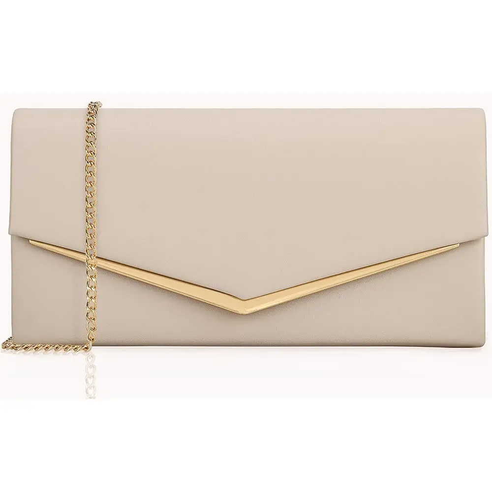 

Women’s Evening Handbag Vegan Leather Ladies Envelope Clutch Classic Elegant Purse Bags