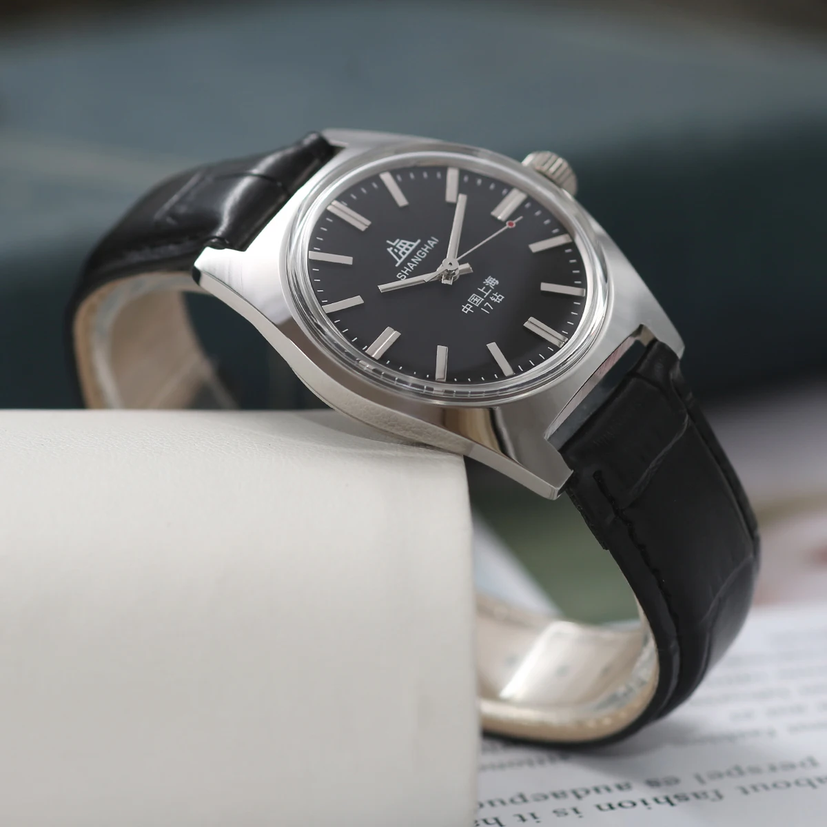 

Мужские механические наручные часы Shanghai 7120 36 мм с ручным заводом, водонепроницаемые, оптом