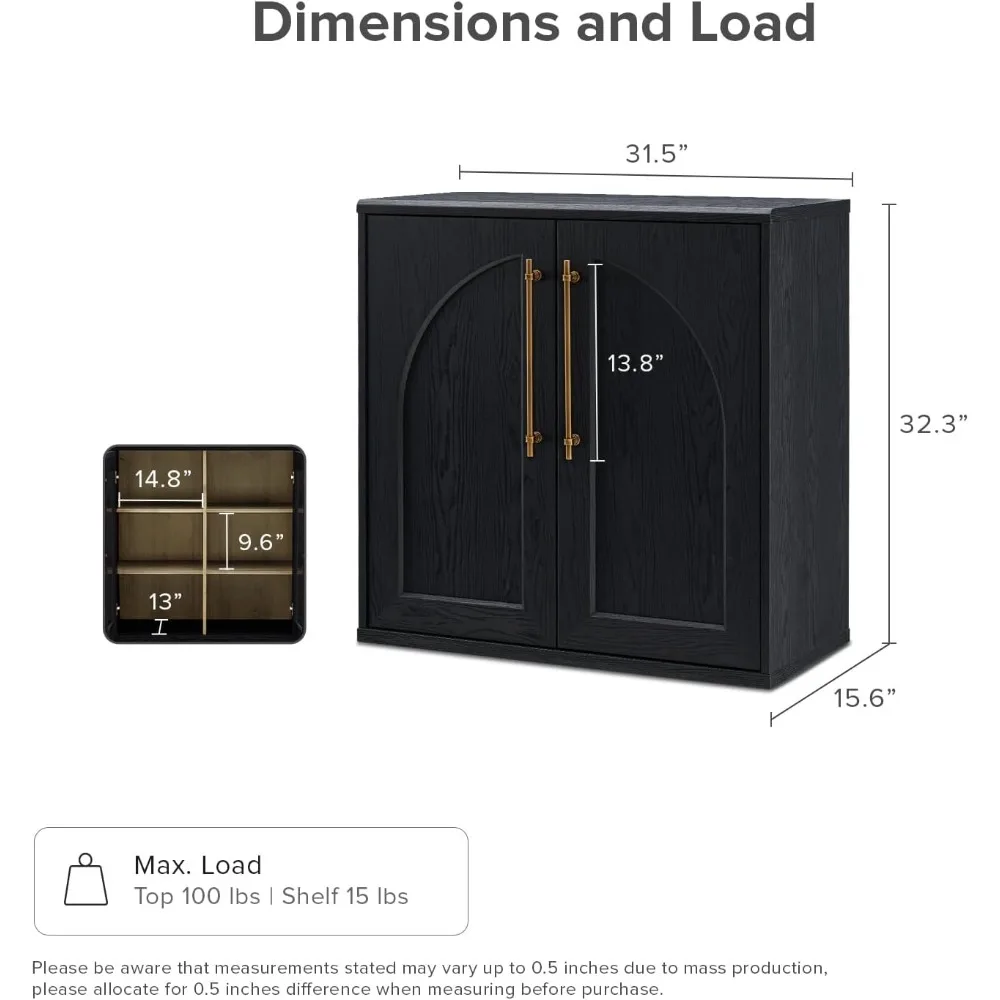خزانة تخزين بليك، خزانة بوفيه جانبية صغيرة الحجم مع مساحة تخزين، وحدة تحكم الوسائط Credenza، من أجل Living R #2