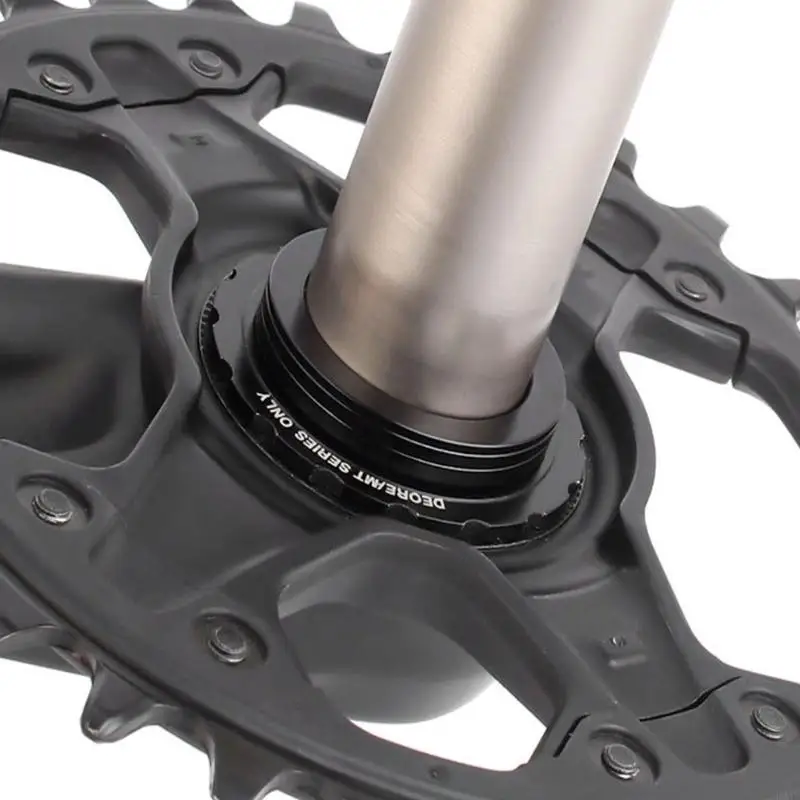   4Pcs Quick Install Hollow Crankset Washer Aluminum Alloys Bike Crank Cover Chain Wheel Spacers Bicycles Accessories