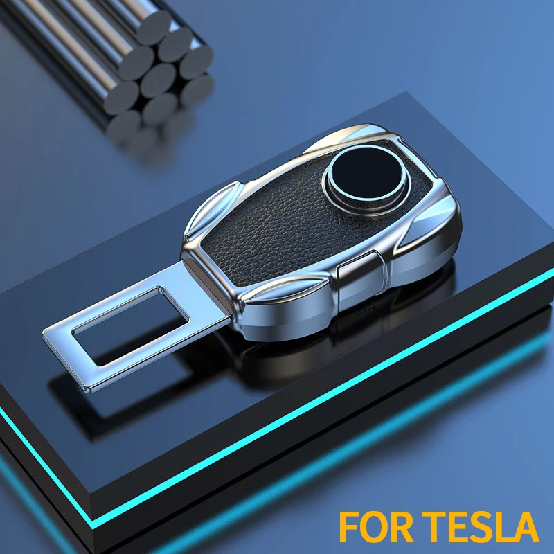 Car Seat Belt Clip Extender Safety Seatbelt Lock Buckle Plug For Tesla model 3 model X Y style Roadster Interior Accessories