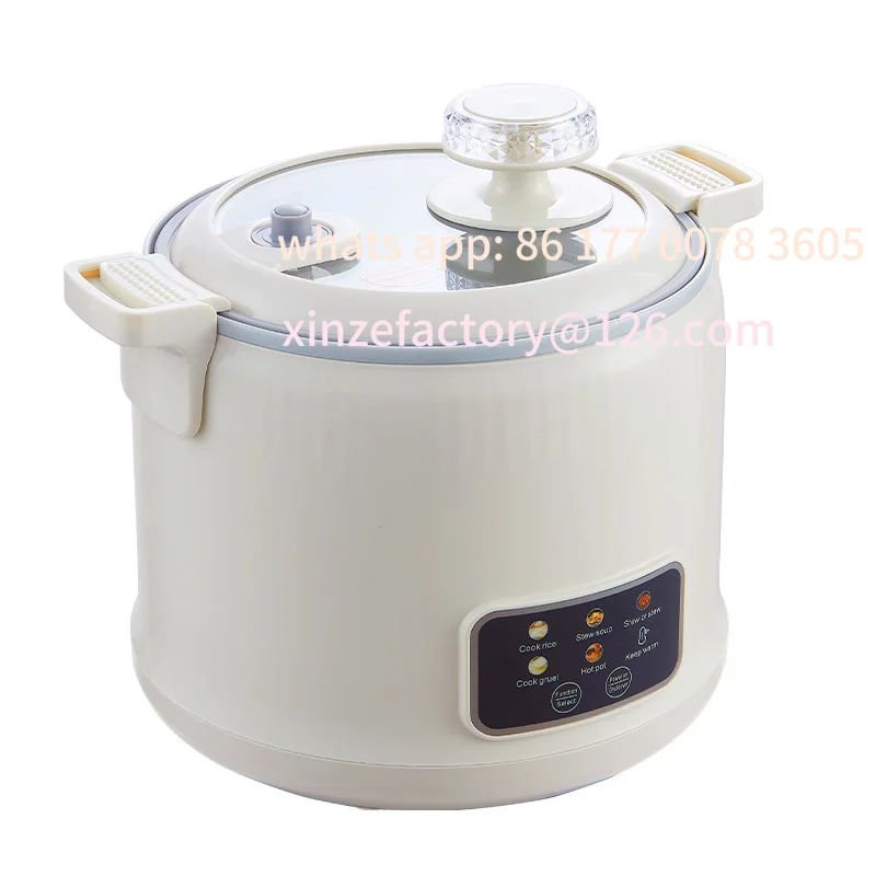 Olla arrocera de micropresión personalizable de 1,8 L para 1-2 personas, olla caliente doméstica multifuncional, gachas, sopa, arroz eléctrico
