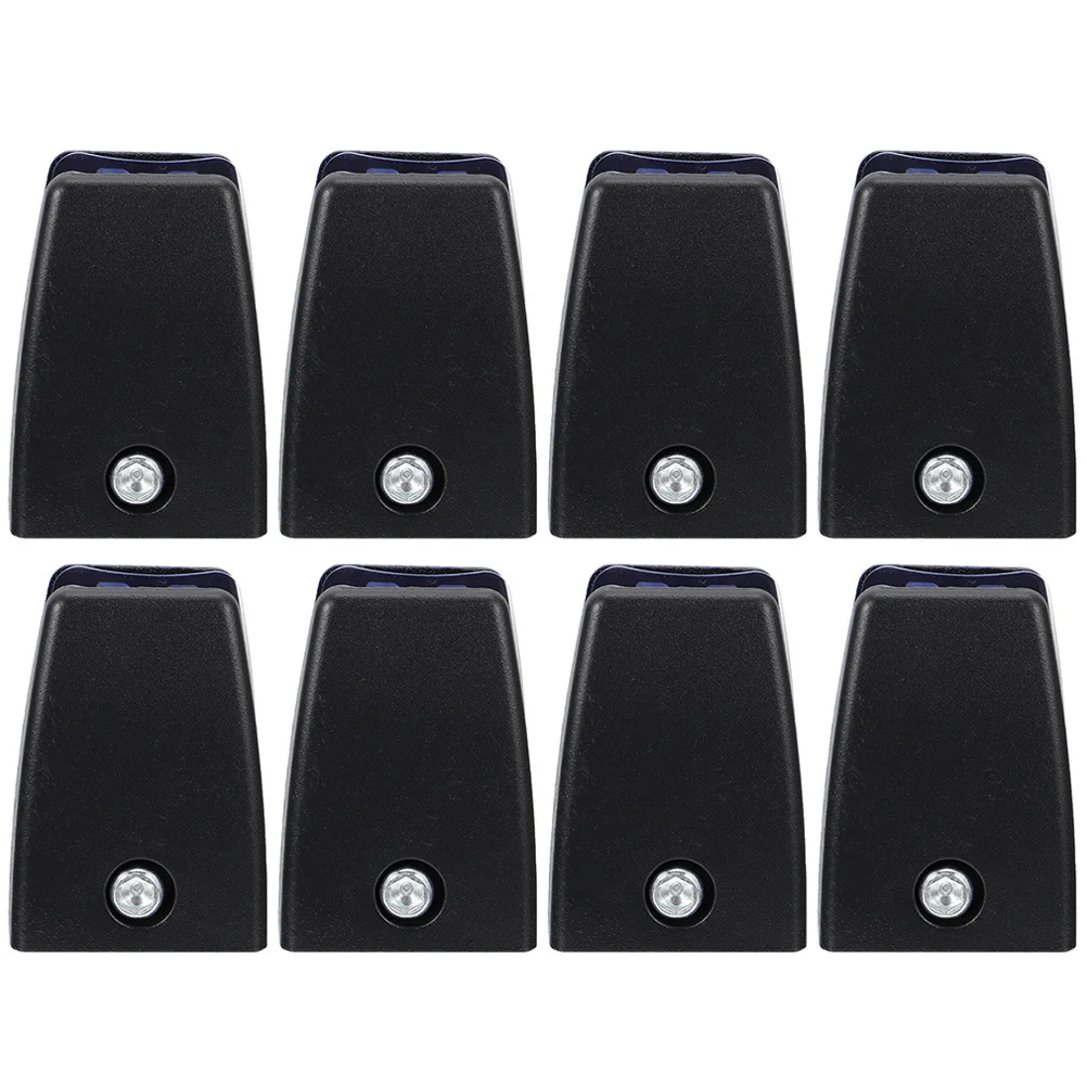 

8Pcs Desk Partition Clips Glass Retainer Clamps ABS Material Office Desktop Screen Holders Panel Brackets Shelf Clips