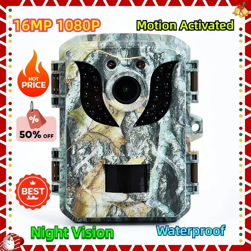 

16MP 1080P HD Infrared Night Vision Waterproof Outdoor Motion Activated Wildlife Scouting Photo Traps Mini Hunting Trail Camera