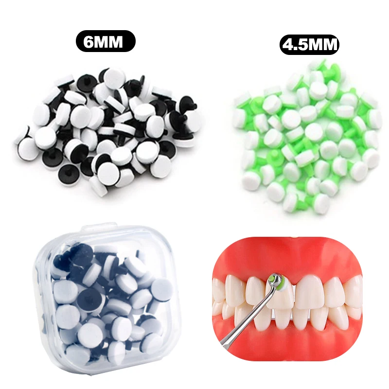 60Pcs/box Dental Resin Filling Molding Tool Veneer Foam Pads Composite Resindentist Instruments Materials Teeth Whitening Tool