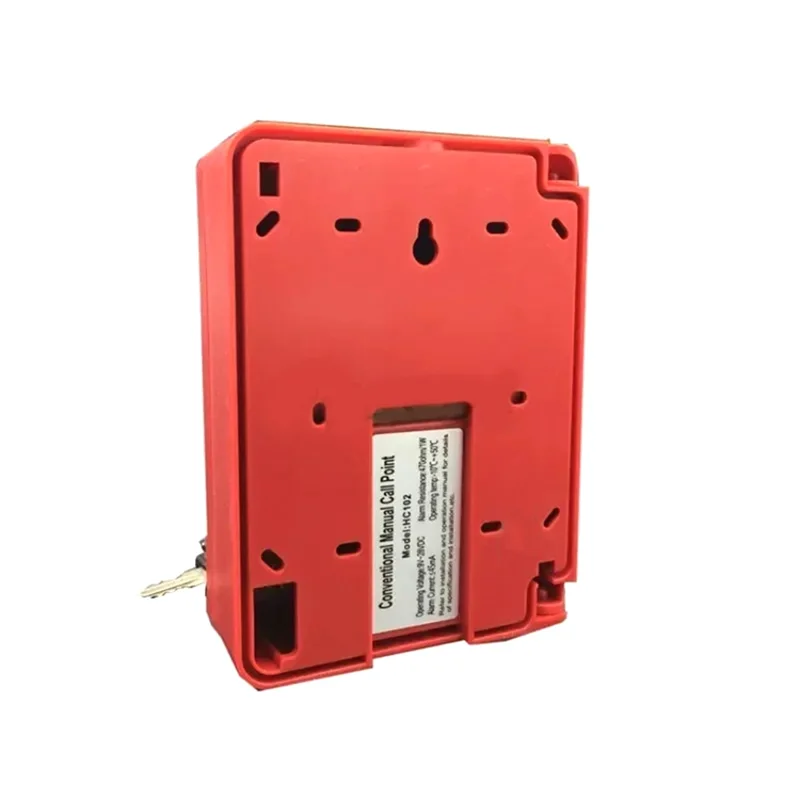 AA60-SB116 زر إنذار يدوي للحريق DC24V نقطة اتصال يدوية تقليدية مع مفتاحين