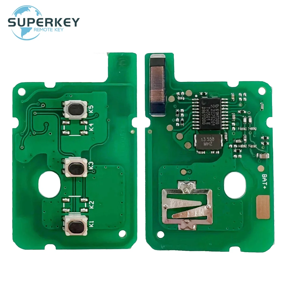 Llave remota para Renault Clio4 Sandero Master3, símbolo Trafic Dacia Logan Lodgy Dokker Duster, 2/3 botones, 433MHZ, Chip 4A, PCF7961M