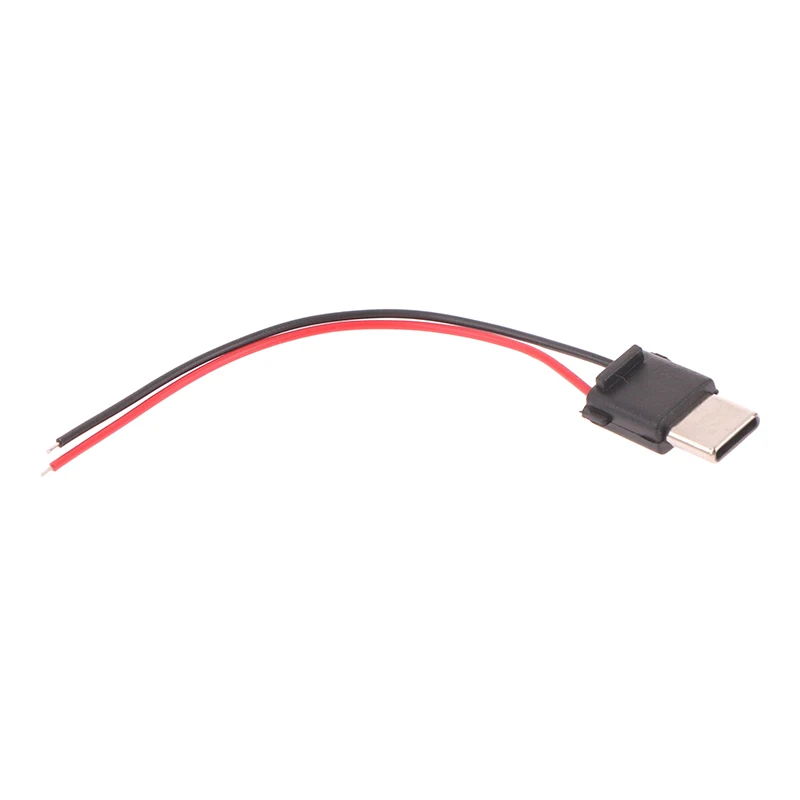 Enchufe macho USB tipo C para soldadura de 2 piezas, Conector de placa de Chip, Cable de carga DIY, piezas de adaptador