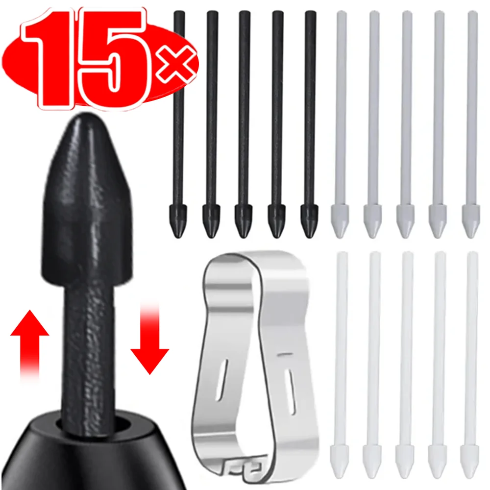 For Samsung Galaxy Tab S6 Lite S6 S7 S8 S9 S10 S10U S23 S24 S25 S Replacement Stylus Pencil Nib Pen Tips with Removal Tweezer