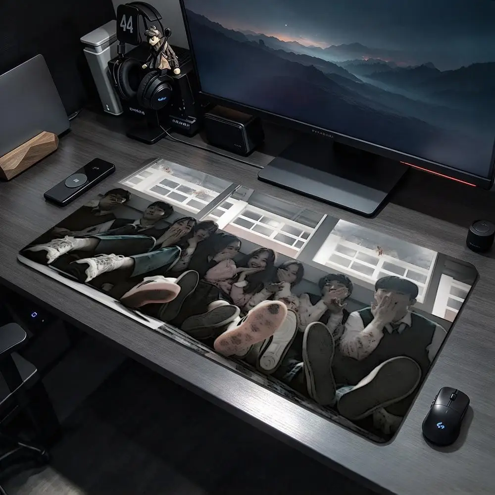 Horror Series A-All of Us Are Dead Mouse Pads Large Gaming Mousepad Desk Mat Non Slip Bottom Featuring Stitched Edges