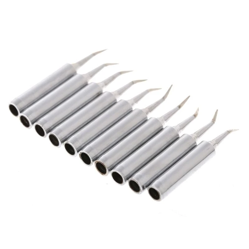 E06B 10 PCS Solder Solder Tip Besi 900m-T-Si Gratis untuk Saike 936 852D+ 9