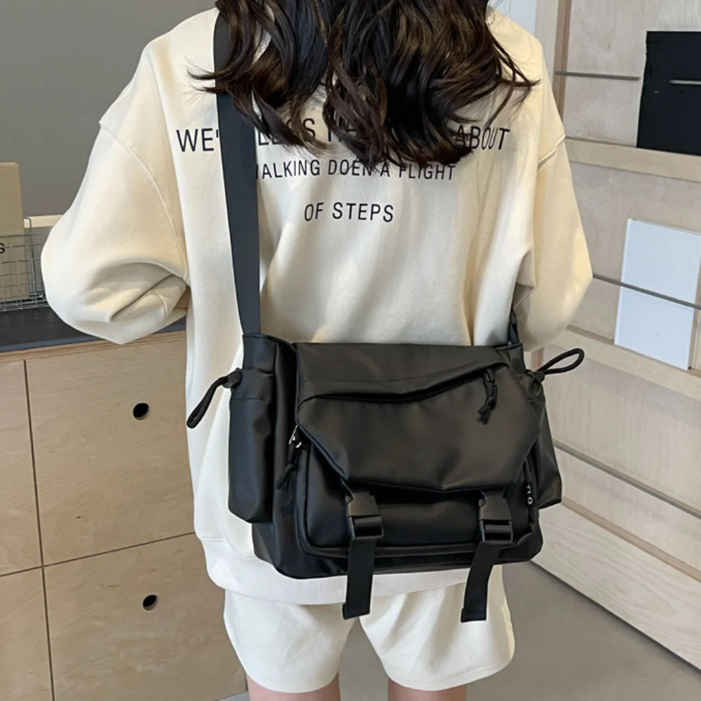 

Ins Large Capacity Men's Shoulder Bag Korean Adjustable Fitness Training Bag Sports Gym Storage Oxford Cloth Bag Unisex