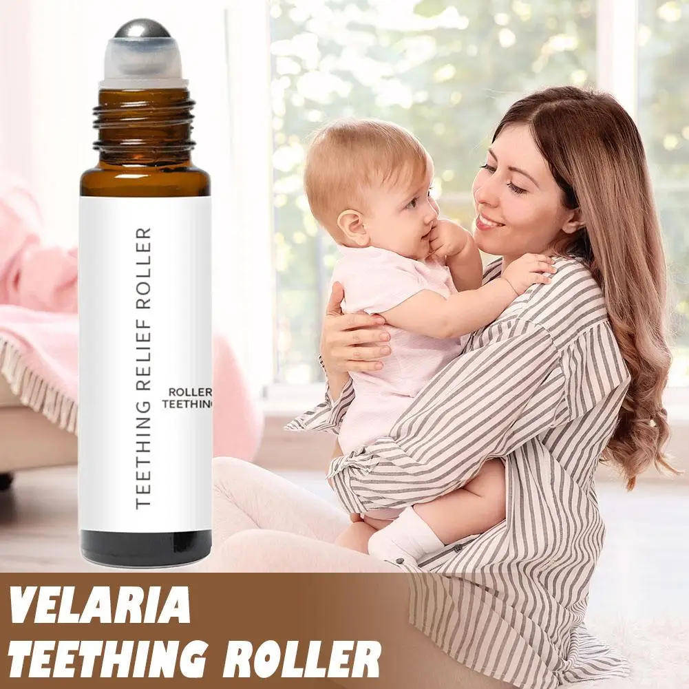 5PCS Baby Teething Oil Roller ธรรมชาติการงอกของฟันสําหรับทารกเลือดออกเหงือกฟัน Bioplasge Velaria Teething Roller