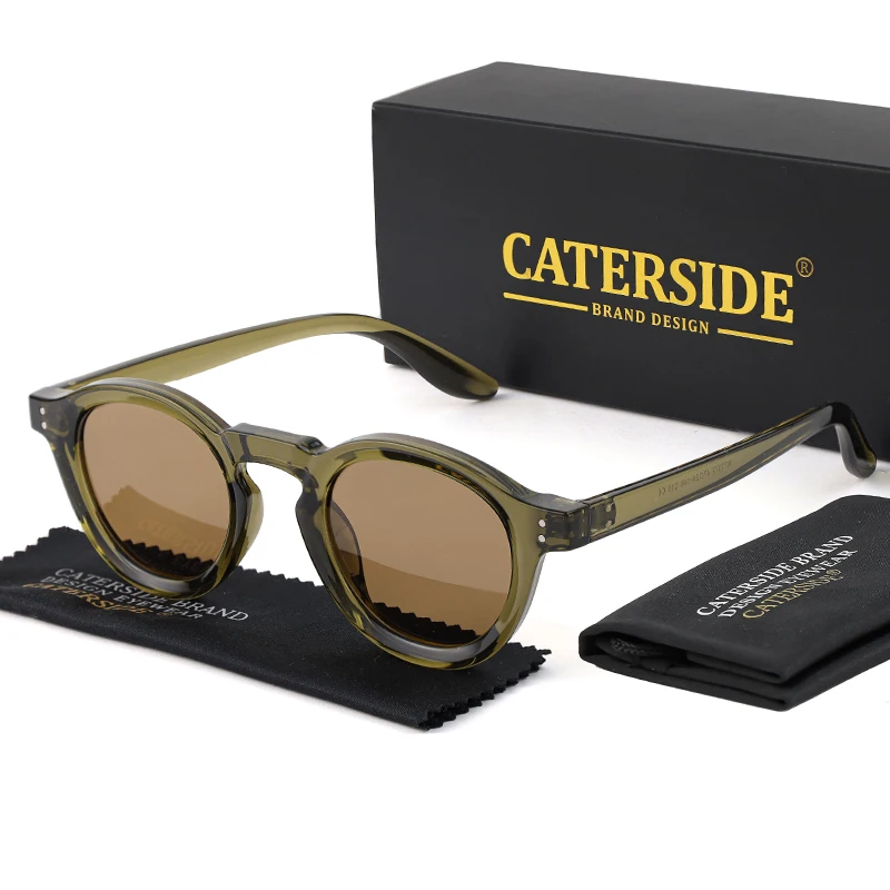 CATERSIDE Neue Polarisierte Sonnenbrille Männer Hochwertige TR90 Rahmen TAC Linsen Runde Sonnenbrille Frauen Fahren Reise Angeln Brillen – Detail 12