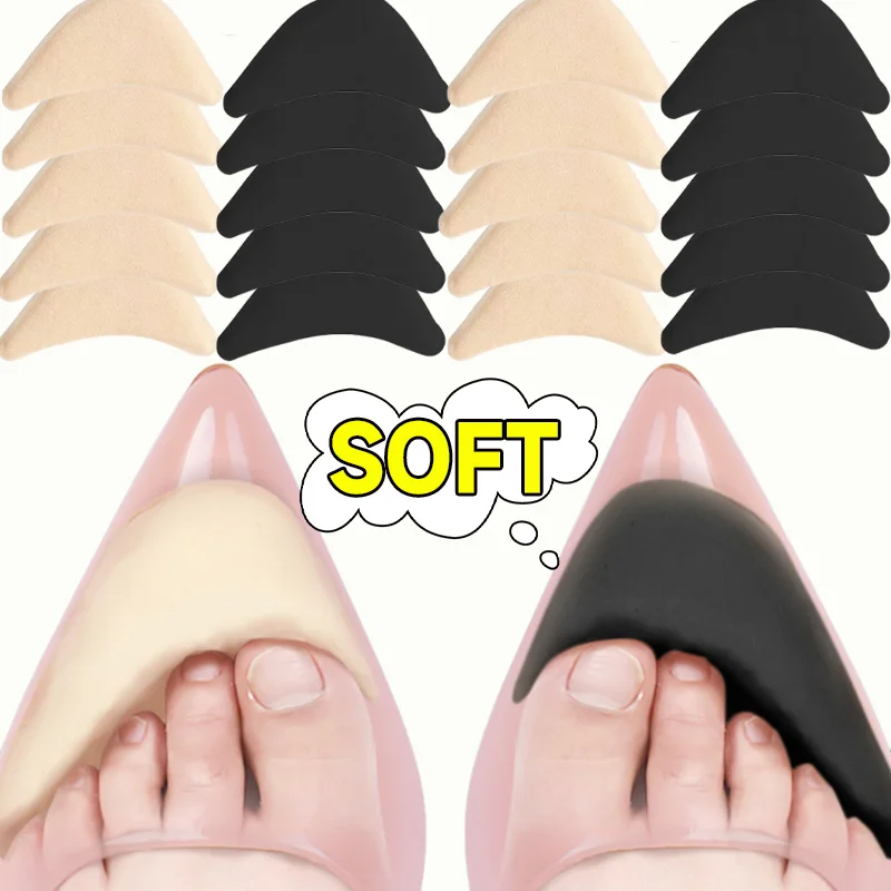 New Sponge Forefoot Insert Pads Women Pain Relief High Heel Insoles Reduce Size Filler Protector Adjustment Shoe Accessories