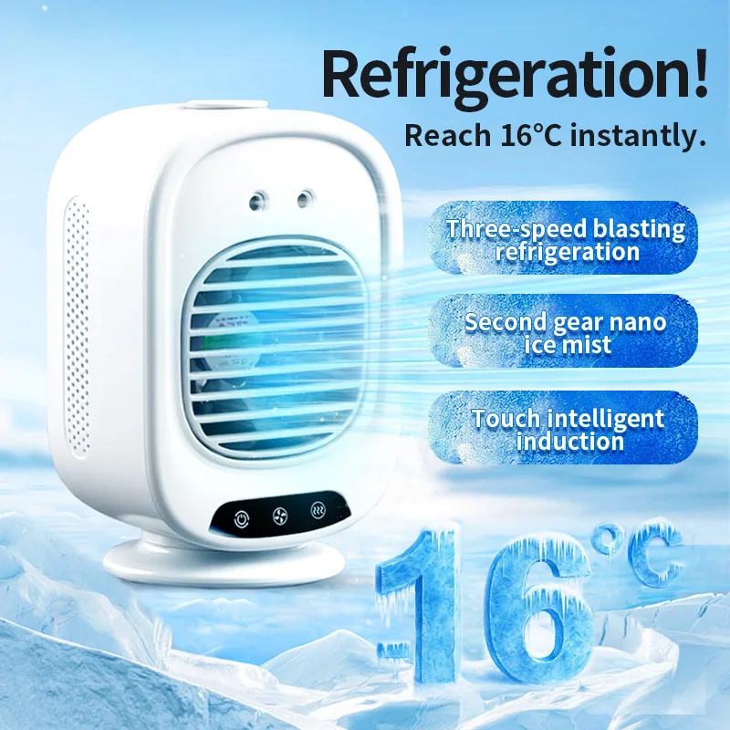 USB Rechargeable Portable Mist Cooling Fan Mini Spray Air Cooler Desktop Water Air Conditioner For Car Office Dorm Travel