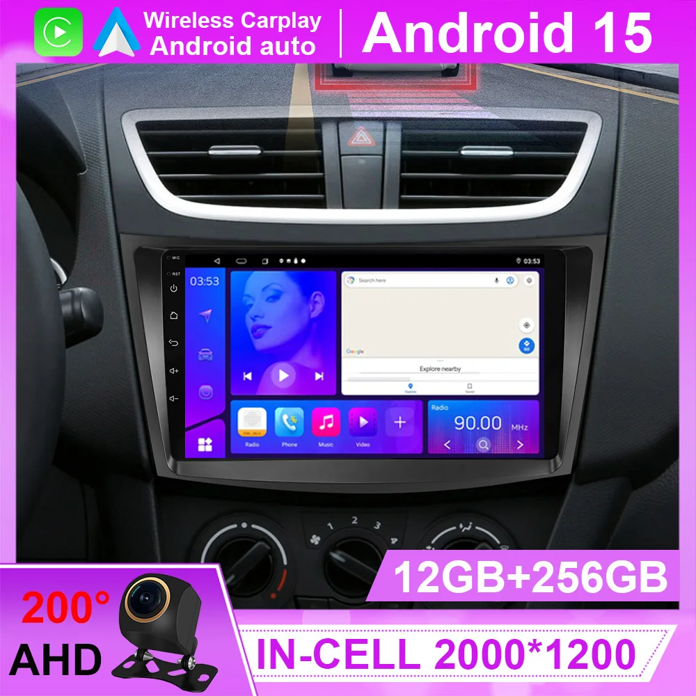 Car Radio For Suzuki SWIFT 2010-2016 2Din Android Octa Core Car Stereo DVD GPS Navigation Player Multimedia Android Auto Carplay