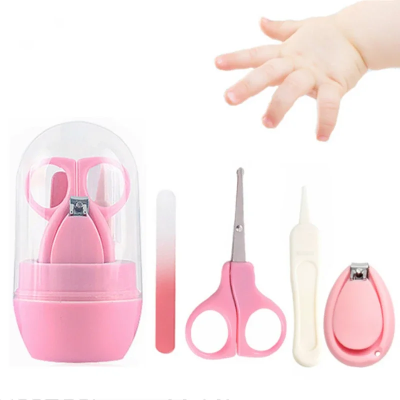 vvocci Baby Nail Care Tool Safe Portable  Nail Clipper Trimmer Tweezer with Box Children Manicure Kit Newborn Baby Nail Scissor