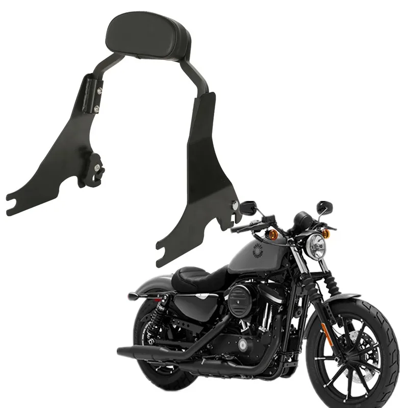 

Для Harley Sportster 2004-2022 XL 883 1200 Железный XL883 48 72 сверхнизкая ночная рубашка для мотоцикла Короткая спинка пассажира Сисси Бар