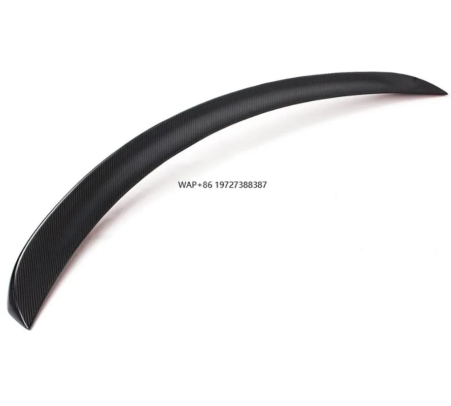 High Gloss Prepreg Carbon V Style Rear Spoiler for Model S Old Facelift Sedan Aero Upgrade Accessory