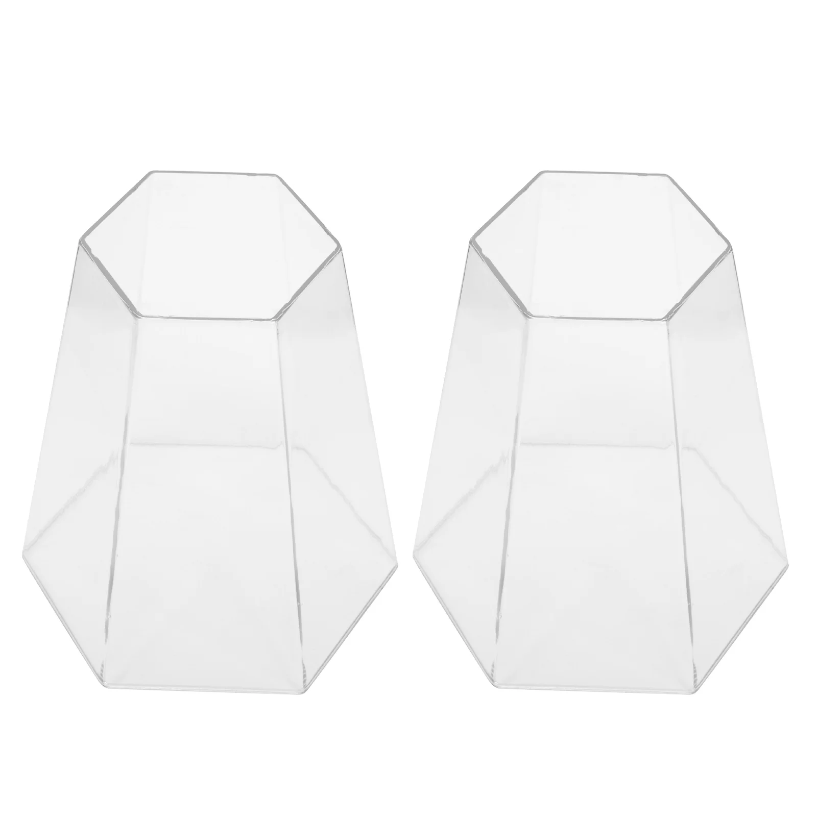 Pantallas de lámpara hexagonales acrílicas de alta calidad, cubierta protectora de luz resistente al polvo, pantalla de pared de fácil instalación, color blanco, 2 uds.