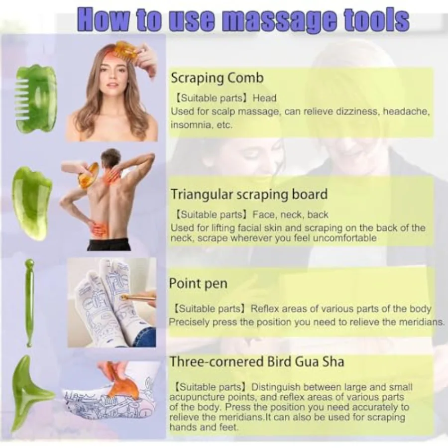 مجموعة جوارب ريفلكسولوجي احترافية مع 4 أدوات تدليك بنقاط الزناد لتخفيف القدم مصممة للاستخدام اليومي لتخفيف التعب