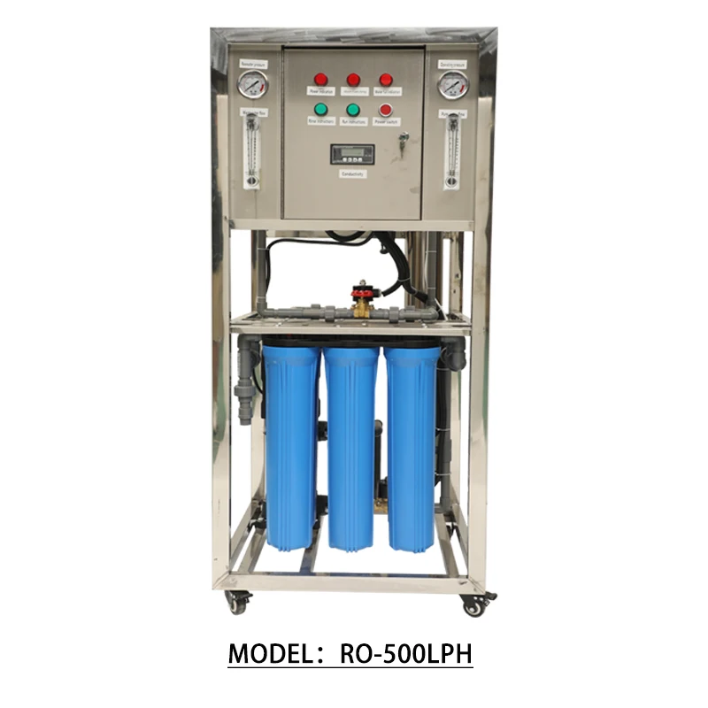 500L/H Reverse Osmosis Water Purification System New Home Use Purified Water Filters Pump Included Retail Water Treatment