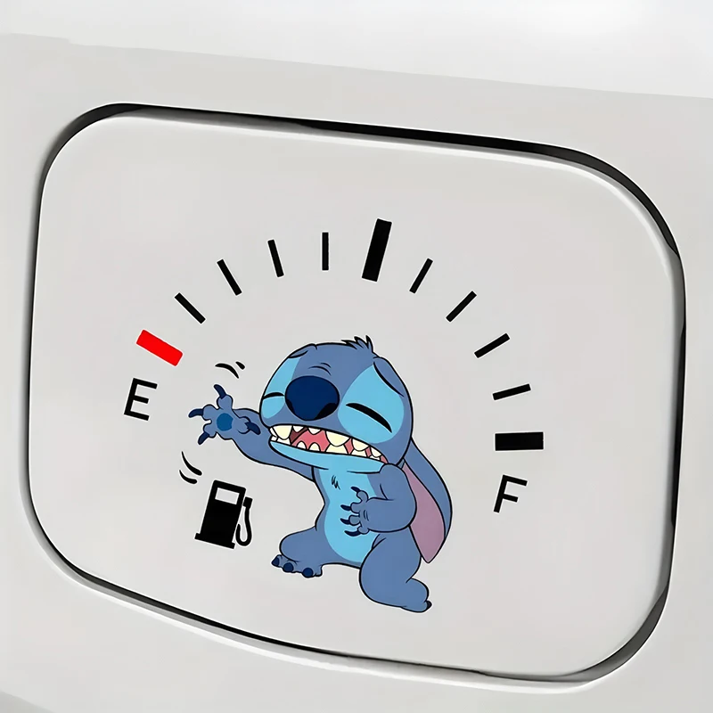 Funny Cartoon Stitch Motorcycle Sticker Car Fuel Tank Cap Window Decal Decoration for Ford Dodge Mitsubishi Chevrolet Volkswagen