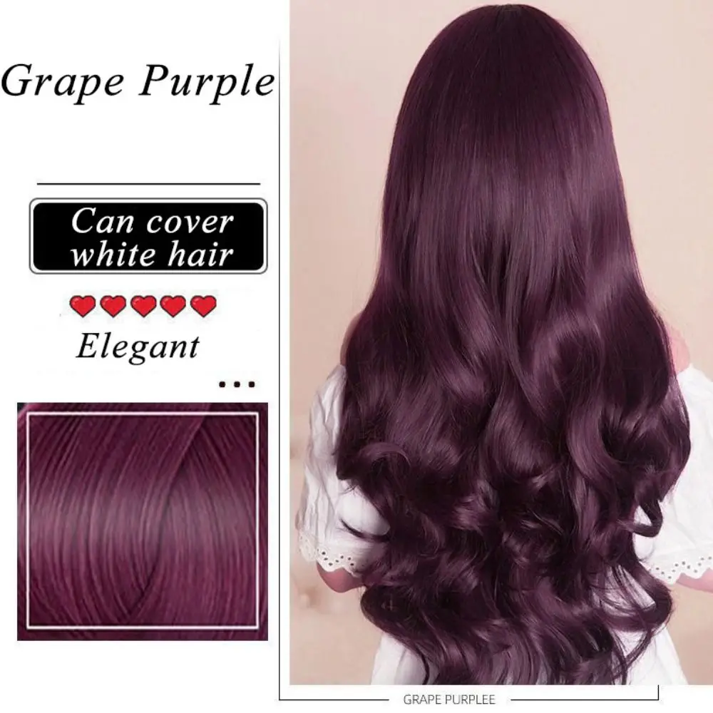 

250 мл безопасная, легко моющаяся, пузырчатая краска для волос, долговечная, унисекс, шампунь для окрашивания волос, не стимулирующая, натуральная растительная краска для волос для женщин